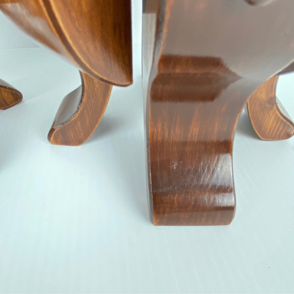 Wooden Table Top Planter Set Handmade Stands Hold 4 inch Round Pots - Picture 8 of 9